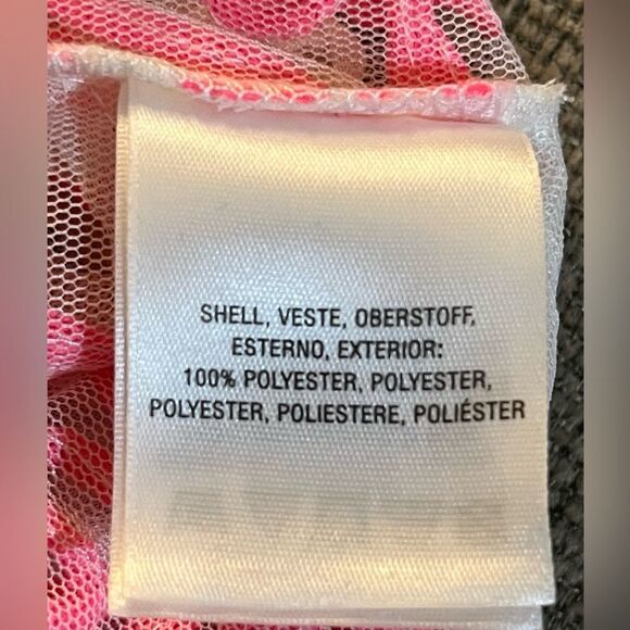 Anthropologie - Meadow Rue Floral Ribbon Sheer Blouse. Hot Pink Size Medium - Picture 7 of 7